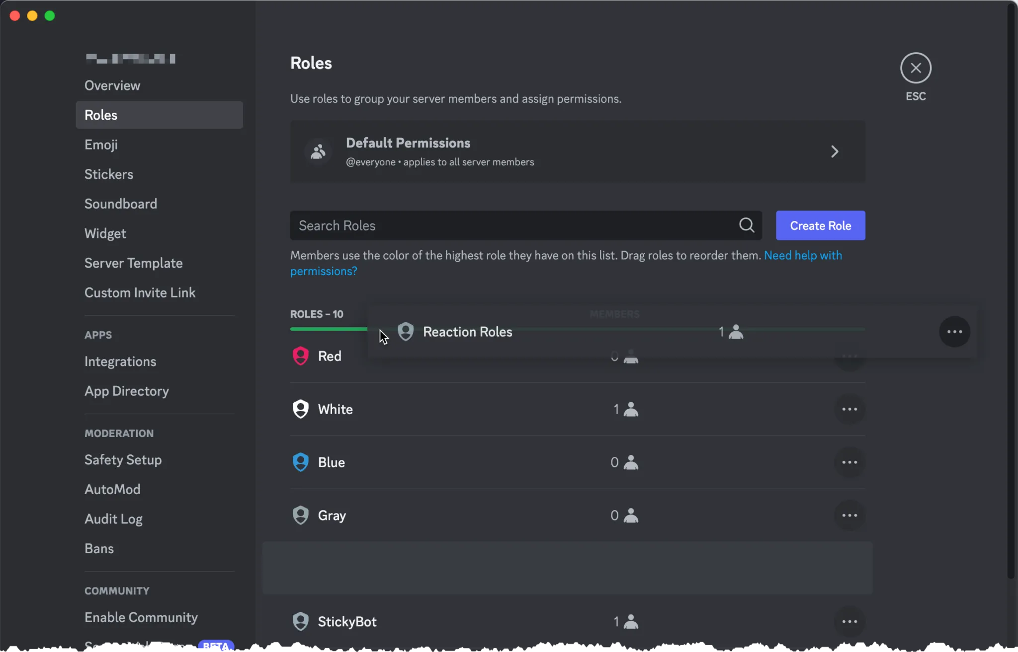 Move the Bot&#x27;s Role