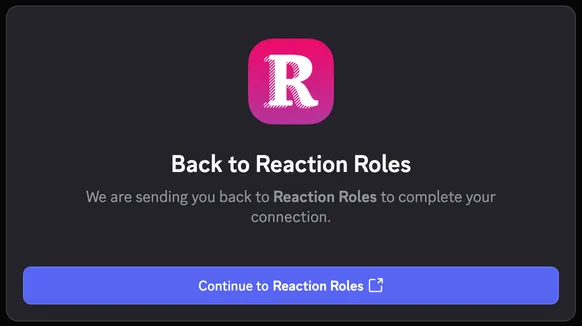 The Reaction Roles bot has been added to your server The Reaction Roles bot has been added to your server